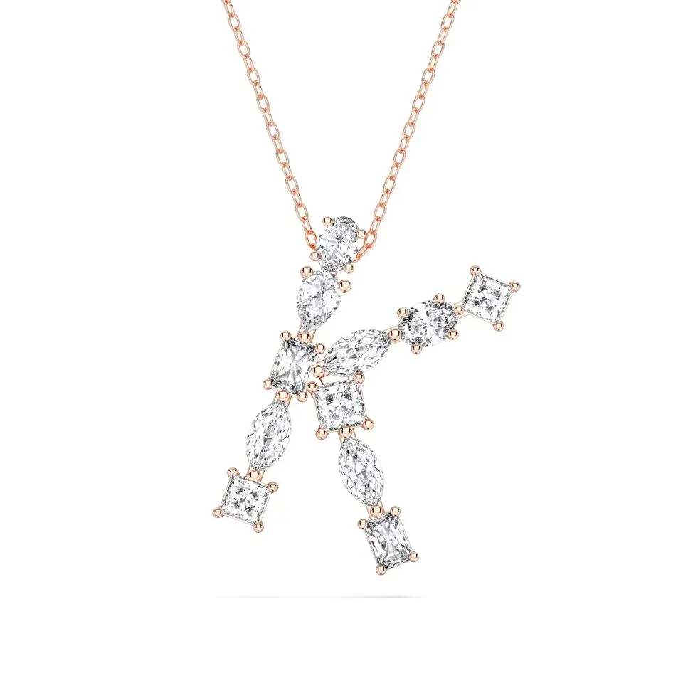 Rose gold K - Alphabet Pendant