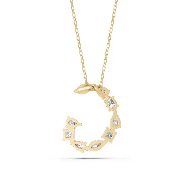 Yellow gold G - Alphabet Pendant