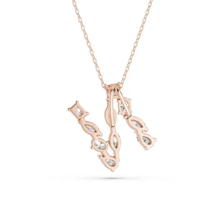 Rose gold N - Alphabet Pendant