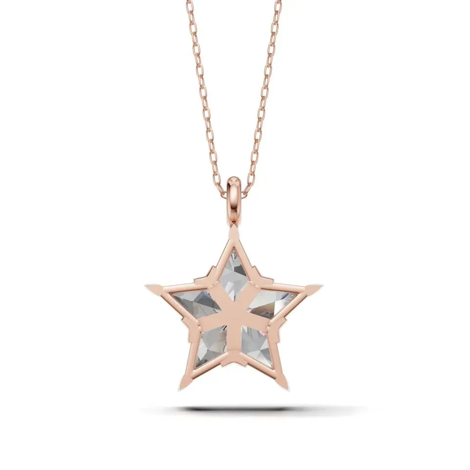 Rose gold Cut Skystar Pendant