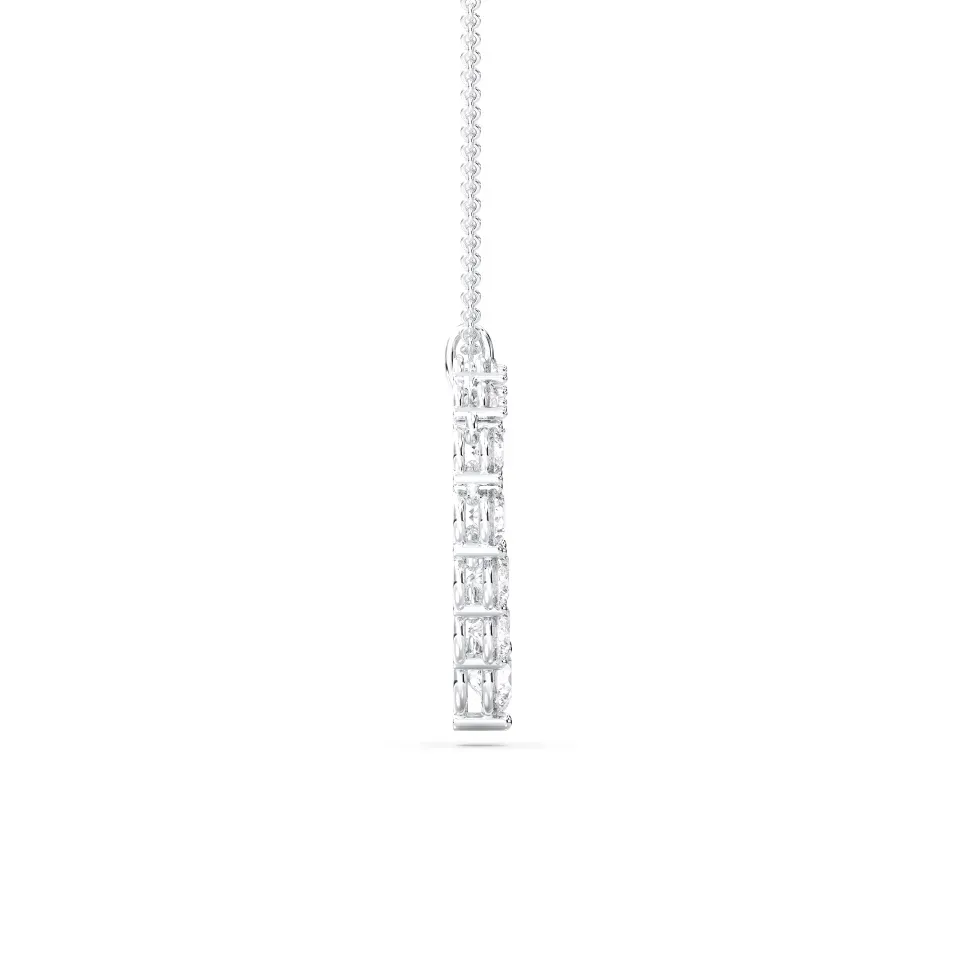 White gold Flexible Heart Pendant - KJP14980