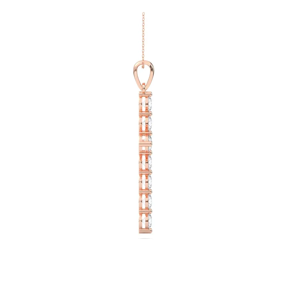 Rose gold Cross Pendant Style 1