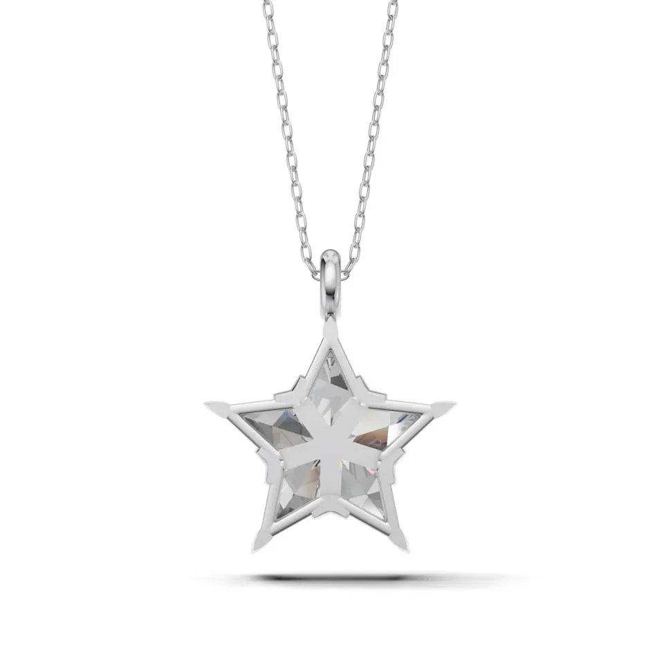 White gold Cut Skystar Pendant