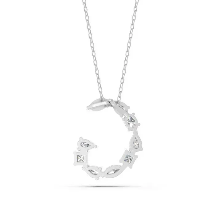 White gold G - Alphabet Pendant