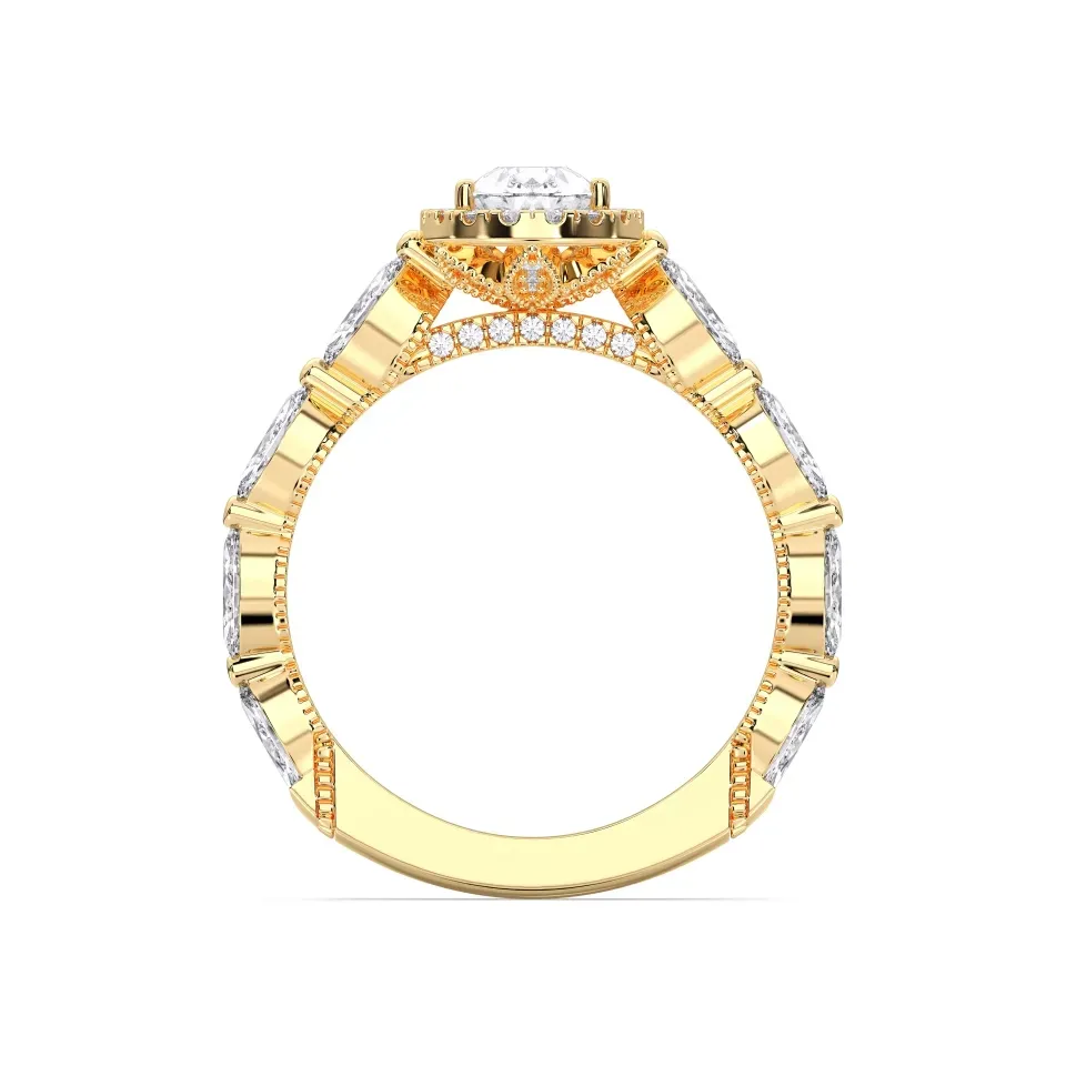 Yellow gold Pear Cut Fancy Ring