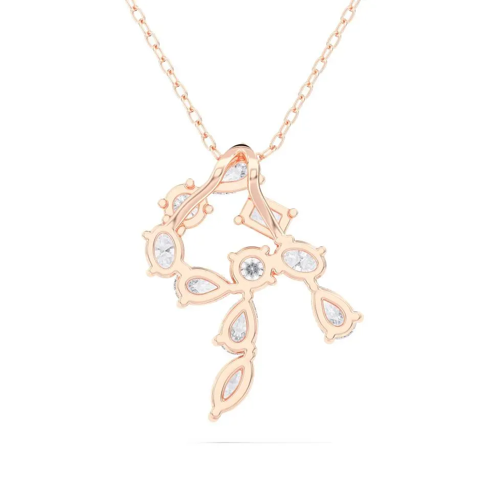 Rose gold R - Alphabet Pendant