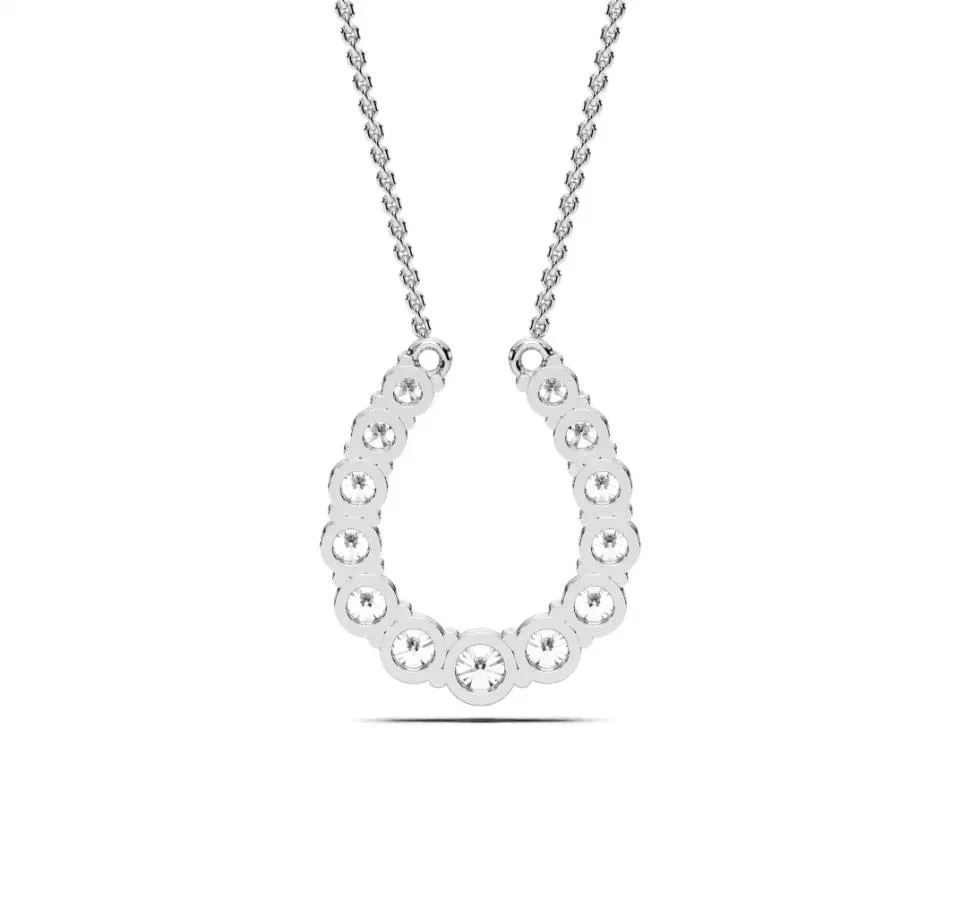 Silver Horseshoe Pendant