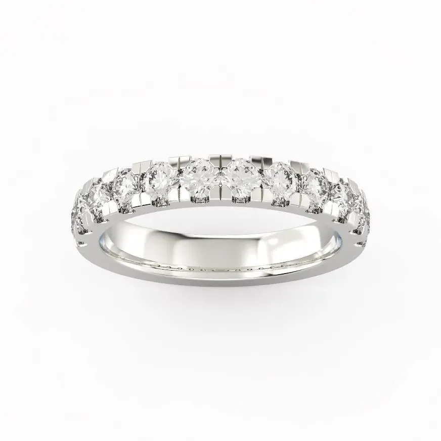 Platinum Halo Matching Wedding Band