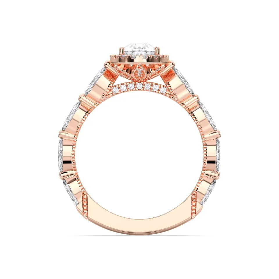 Rose gold Pear Cut Fancy Ring