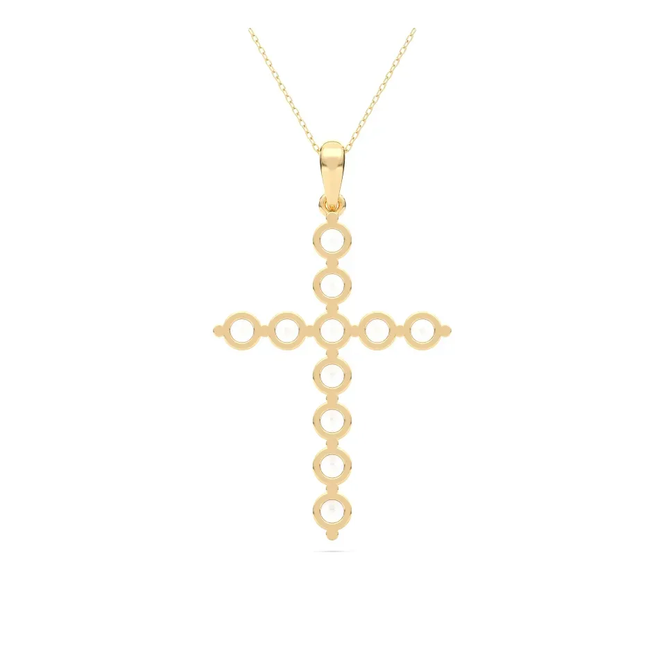 Yellow gold Cross Pendant Style 1