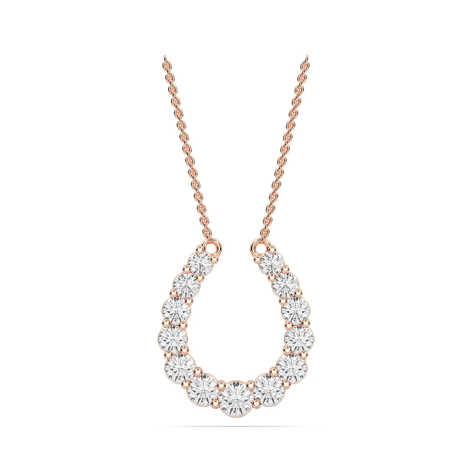 Rose gold Horseshoe Pendant