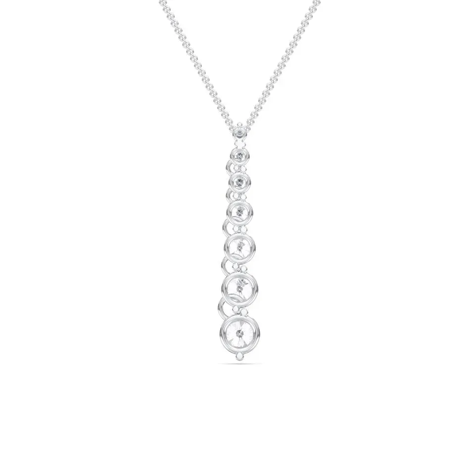 White gold Drop Pendant