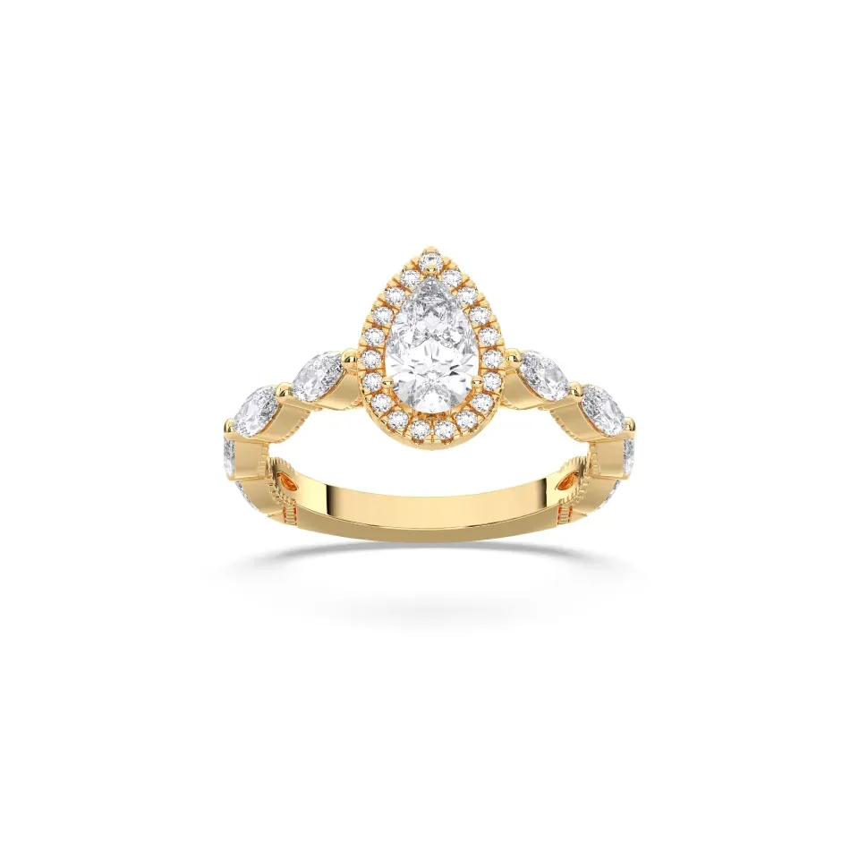 Yellow gold Pear Cut Fancy Ring
