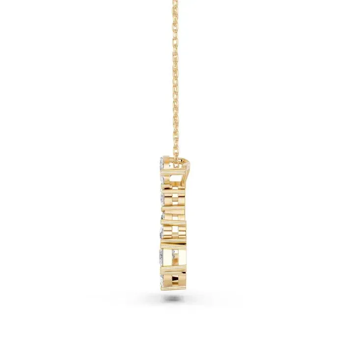 Yellow gold G - Alphabet Pendant