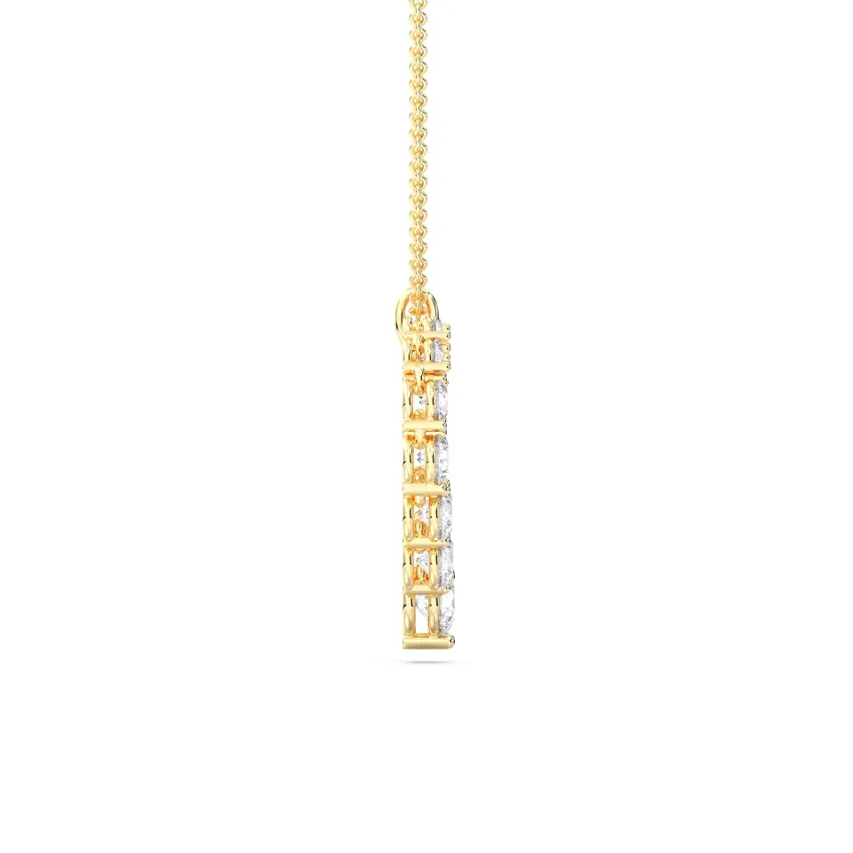 Yellow gold Flexible Heart Pendant - KJP14980