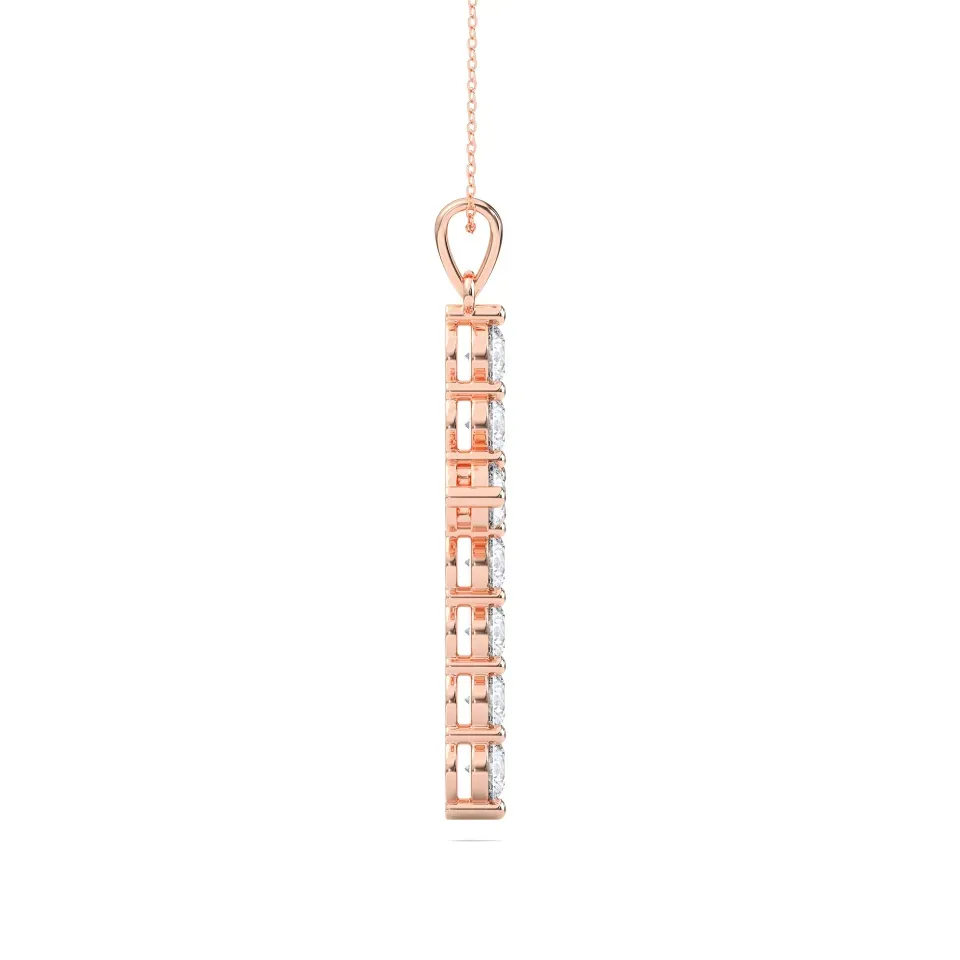 Rose gold Cross Pendant Style 2