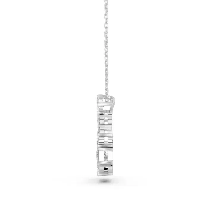 White gold G - Alphabet Pendant