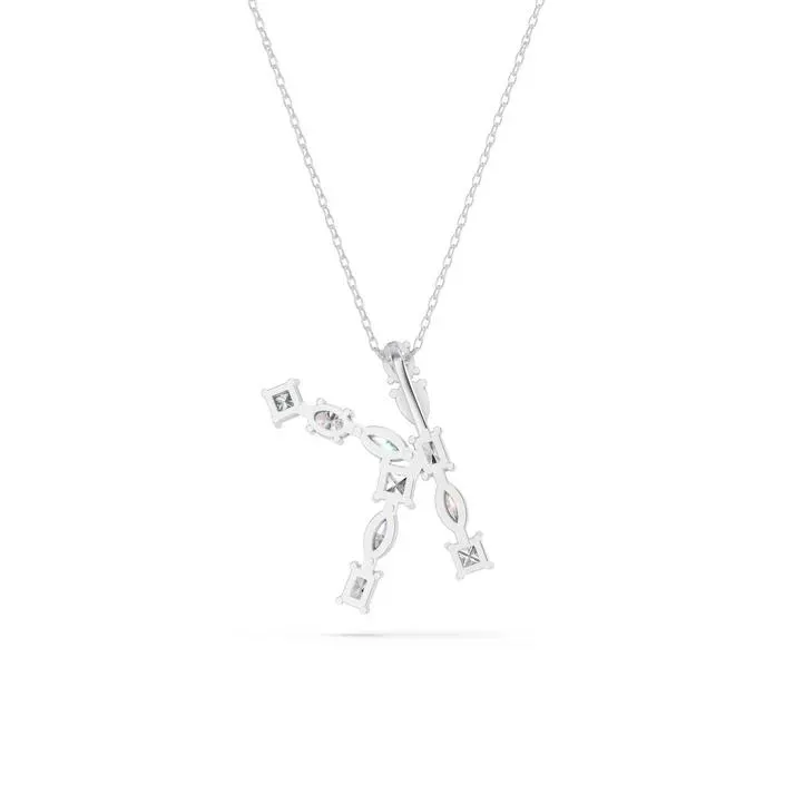 White gold K - Alphabet Pendant
