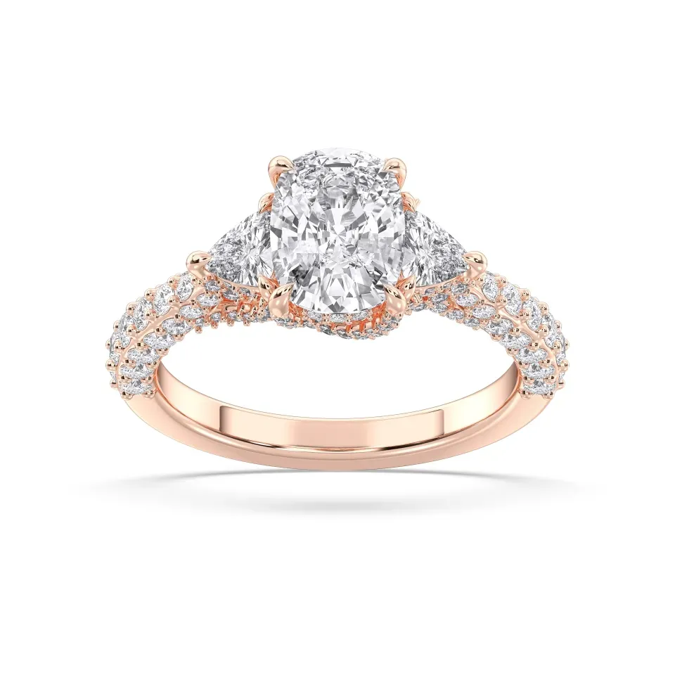 Rose gold Cushion Cut High End Ring