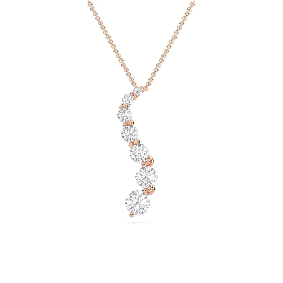 Rose gold Flexible Journey Pendant