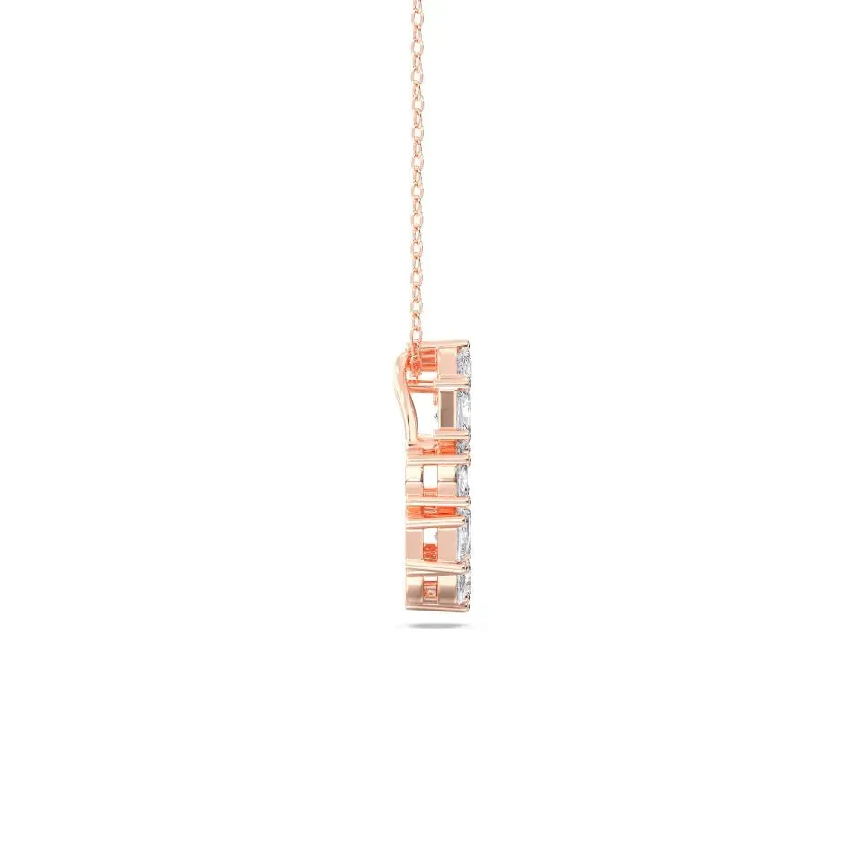 Rose gold O - Alphabet Pendant