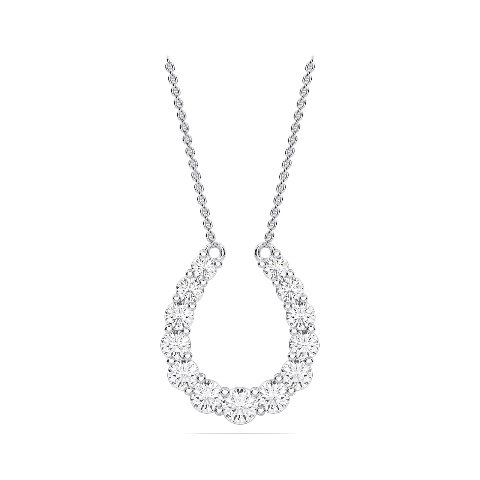 White gold Horseshoe Pendant