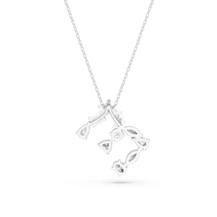Silver E - Alphabet Pendant