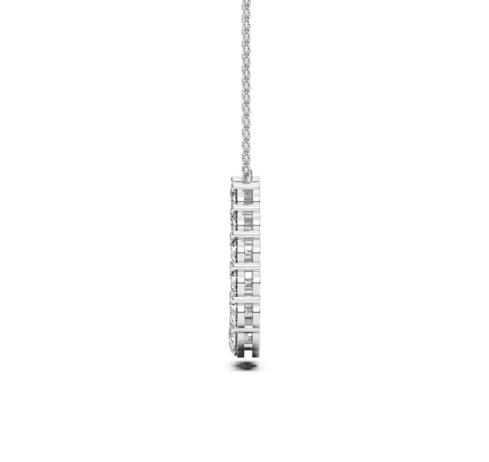 White gold Horseshoe Pendant