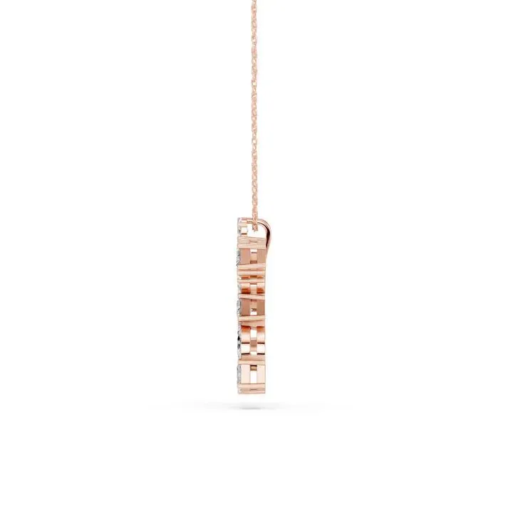 Rose gold K - Alphabet Pendant