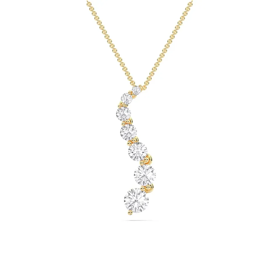 Yellow gold Flexible Journey Pendant