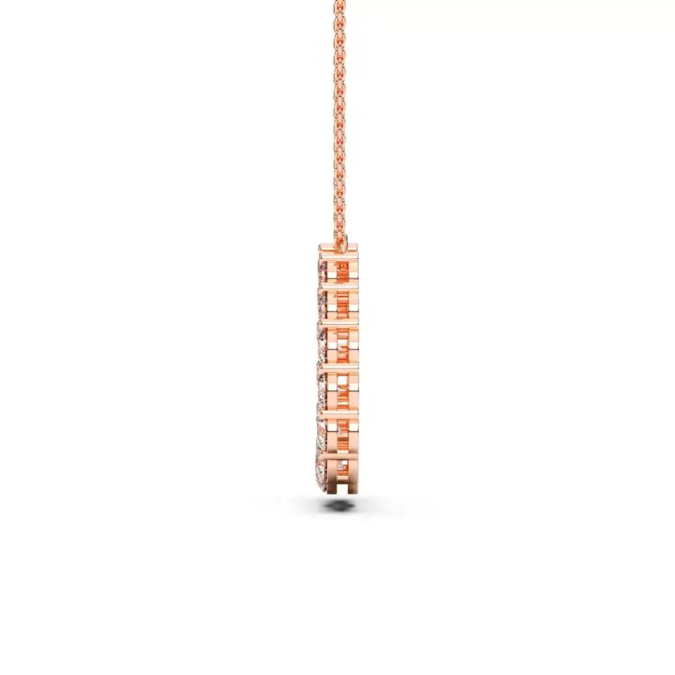 Rose gold Horseshoe Pendant