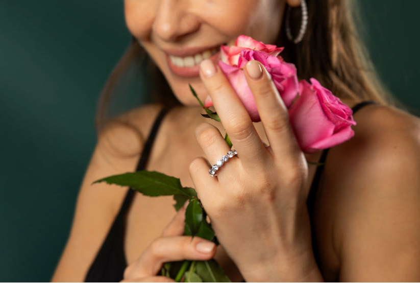 Lab-grown diamond wedding bands at ROCKRUSH — Jewelry Store in Nolita
